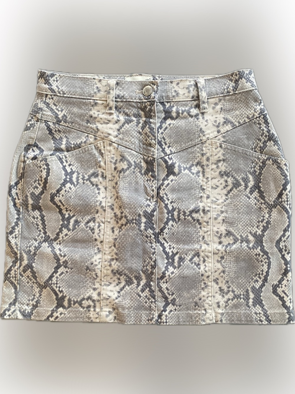 Wilfred FREE Snake Print Mini Skirt